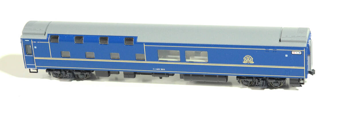 【H56689】KATO「スハネ25‐500 ソロ・ロビー(北斗星)」ケースなし 24系客車ブルートレイン 中古Nゲージ ジャンク カトー拍卖