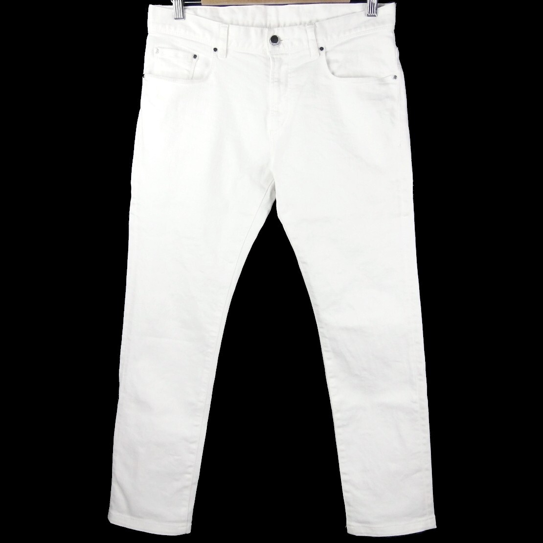 ■COMME CA MEN コムサ メン / MADE IN JAPAN 日本製 / メンズ / ホワイト / ストレッチ スリムフィット デニムパンツ size S / ボトムス拍卖
