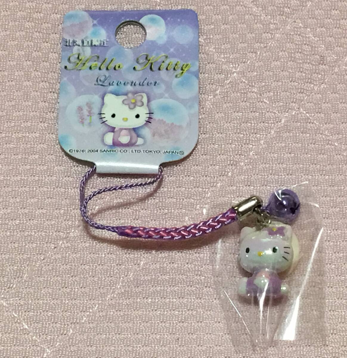 ご当地キティ☆北海道限定ラベンダーキティ根付け 2004年拍卖