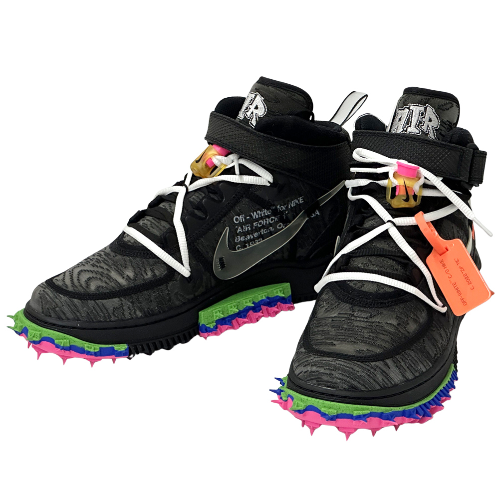ナイキ NIKE スニーカー メンズ ブランド Off-White for NIKE オフホワイト コラボ ブラック マルチカラー 28cm スパイク ハイカット拍卖
