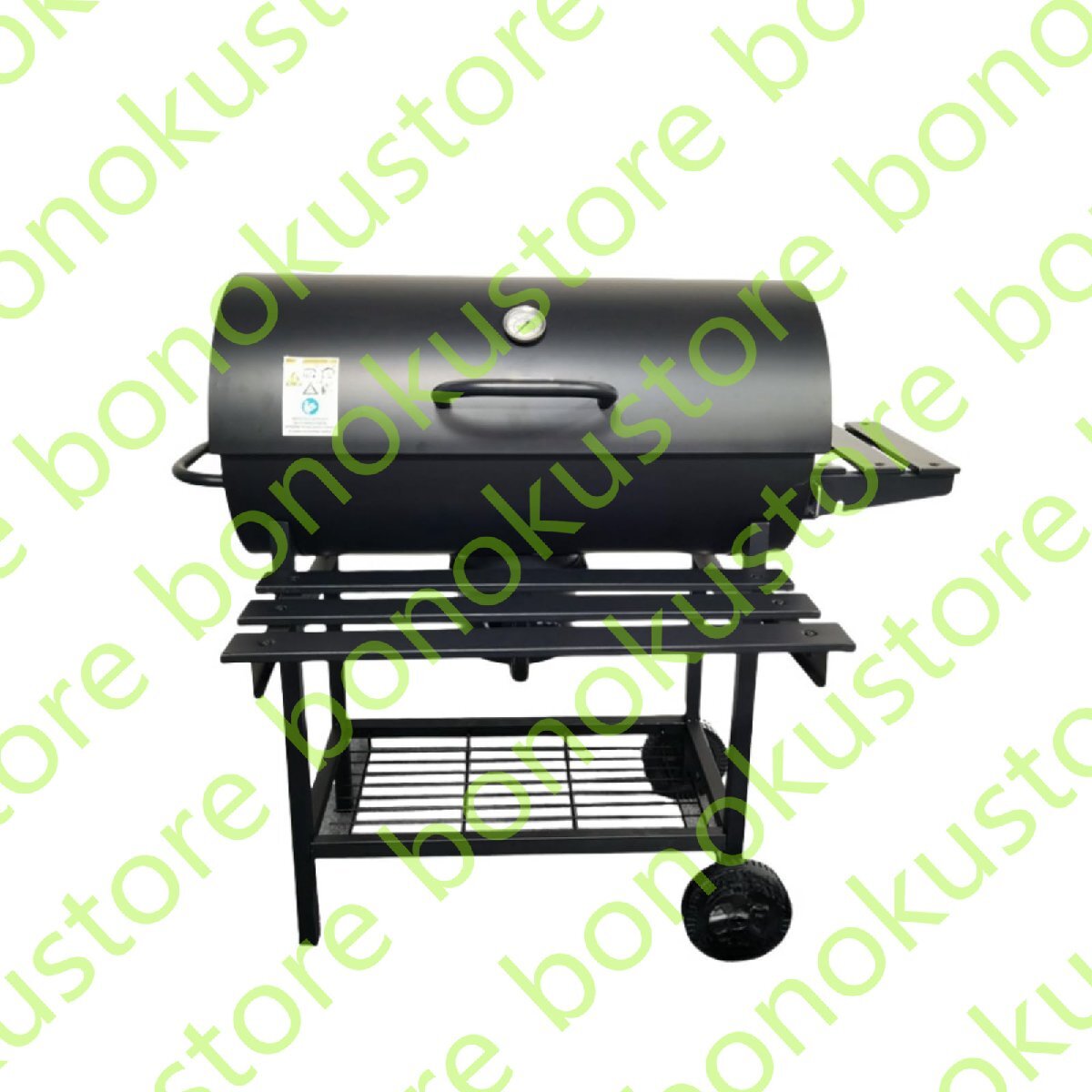 バーベキューコンロ アメリカンオーブングリル 大型 ステンレスグリル コンロセット BBQ 高さ4段階調節可 ふた付き 105.5*85*118cm 鉄板拍卖