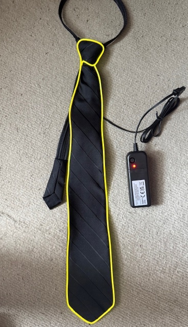 未使用:パーティ用電飾ネクタイバッテリー付き拍卖