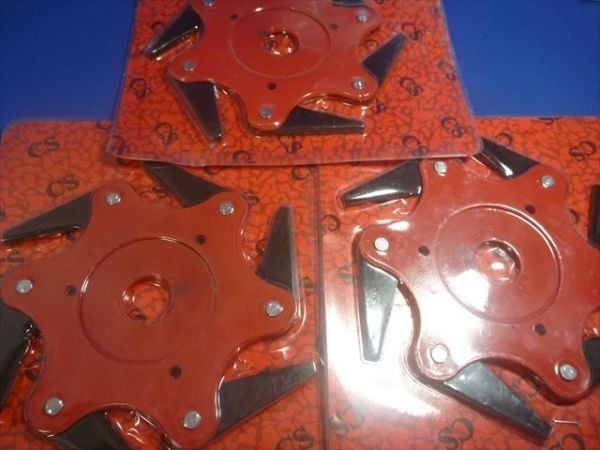 草刈り機の刃赤3枚 金属可変6枚刃・刈払機、草刈り機の刃^チップソーより、枝や障害物に木障害物で刃が逃げる、両面使える1拍卖