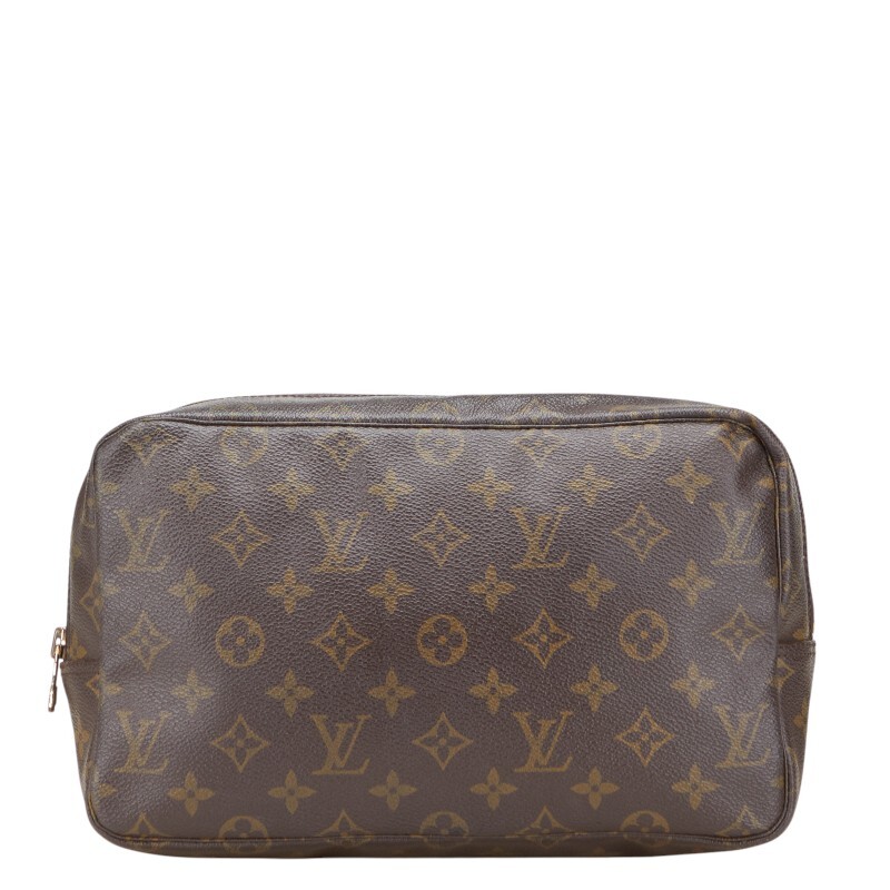 ルイ ヴィトン モノグラム トゥルーストワレット 28 セカンドバッグ クラッチバッグ M47522 ブラウン PVC LOUIS VUITTON 【中古】拍卖