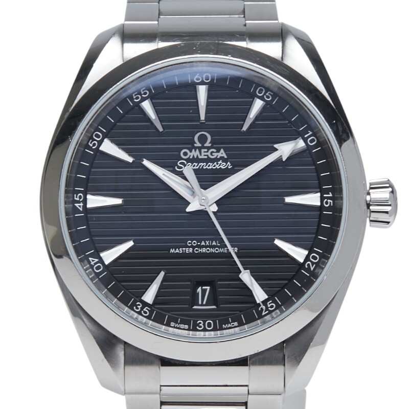 オメガ シーマスター アクアテラ コーアクシャル 腕時計 220.10.41.21.01.001 自動巻き ブラック文字盤 メンズ OMEGA 【中古】拍卖