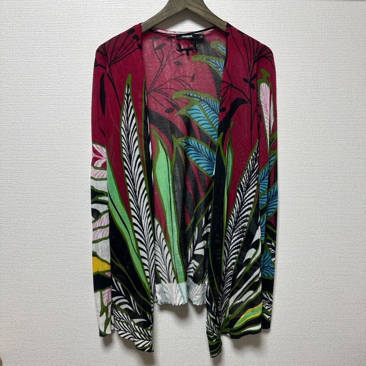 Desigualカーディガン変形セーター ラメ ビジュー 花柄拍卖
