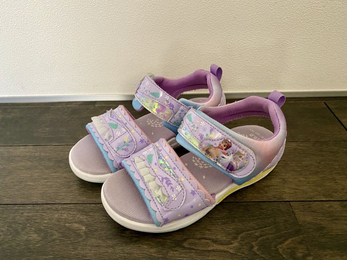 ★アナ雪★キラキラサンダル★moon star★ムーンスター★美品 19cm拍卖