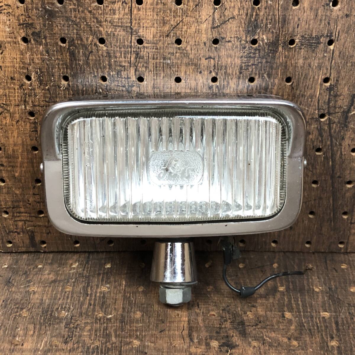 60s 70s◆ARIS スクエア ヘッドライト クリア バイザー 縦リブ ビンテージ 当時物 チョッパー アリス ナックル パン ショベル ハーレー拍卖