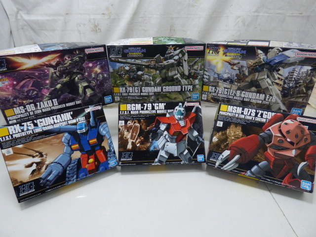み459【6箱】HG 第08MS小隊 RX-79 陸戦型ガンダム RX-75 ガンタンク ユニバーサルセンチュリー MSM-07S RGM-79 GM EZ-8 ザクⅡ MS-06拍卖