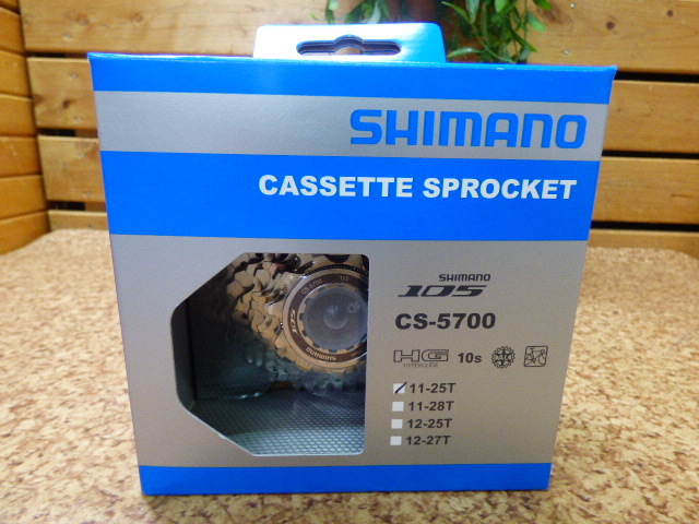 み608.SHIMANO CASSETTE SPROCKET スプロケット 11-25T 105 ロードバイク 10速 CS-5700拍卖