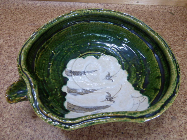 み813.片口鉢 和食器 美濃焼 織部 拍卖