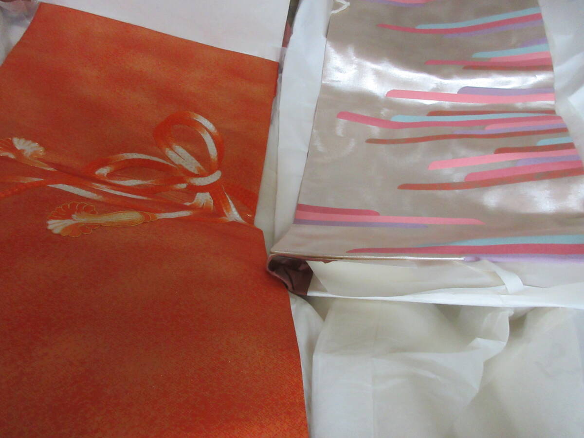 ⑦上品で艶やかな帯 2点セット 着用にも、ハンドメイドにも拍卖