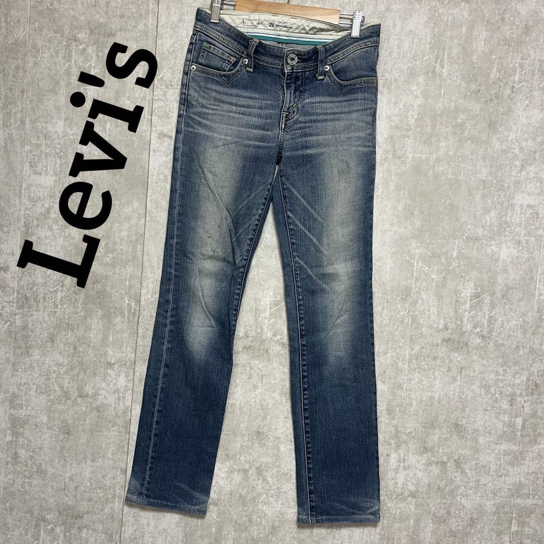 Levi's 26 Demi Curveストレート リーバイス デニムジーンズ拍卖