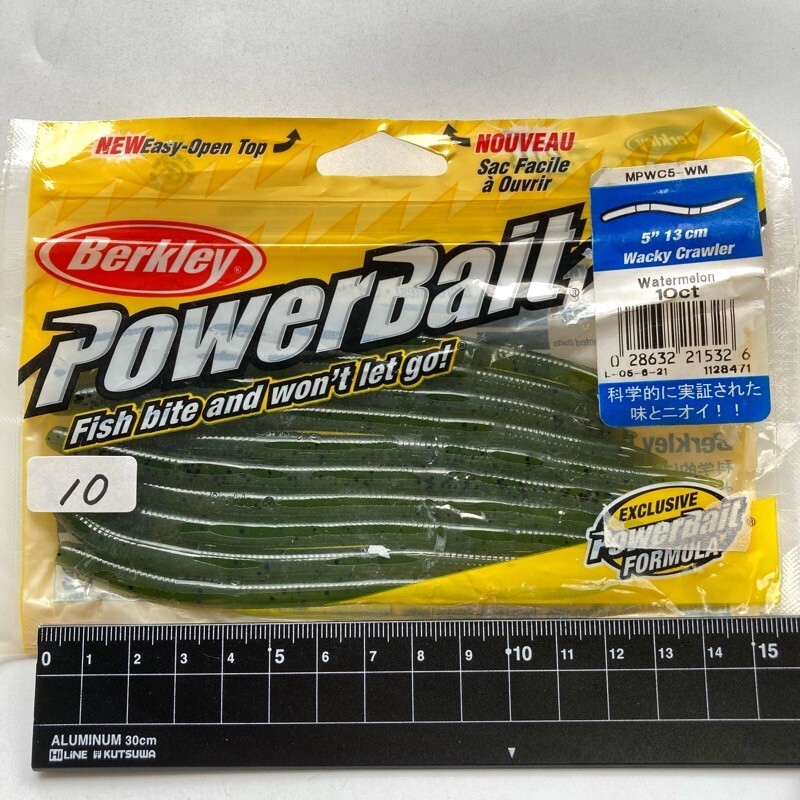 813361 新品 バークレイ 5インチ ワッキークローラー 10本 #ウォーターメロン BERKLEY WACKY CRAWLER スワンプクローラー似のストレート拍卖