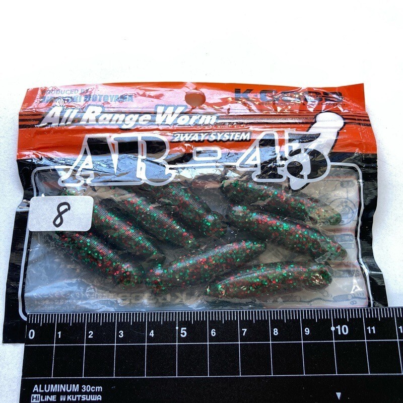 812873 新品 AR-45 8本 #ウォーターメロンクリスマスFLK ケイグッド 本山博之 野尻湖 檜原湖 スモールマウスバスにおすすめ フジヤマ?拍卖