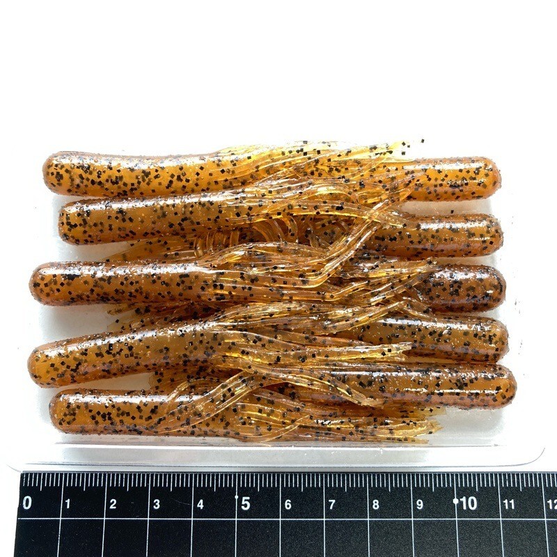 813496 ギジット系ワーム 3.5インチクラス 10本 チューブワーム 好き必見 詳しい方お願いいたします オールド品 ファットギジット?拍卖