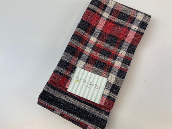 ▼三作▼即決 新品 リバーシブル 半巾帯 和遊楽 日本製 C4579拍卖