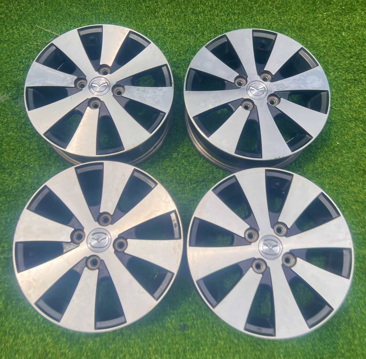 マツダ 純正 ホイール 4本セット AZワゴン カスタムスタイル 14インチ 14×4.5J +50 4穴 PCD100拍卖