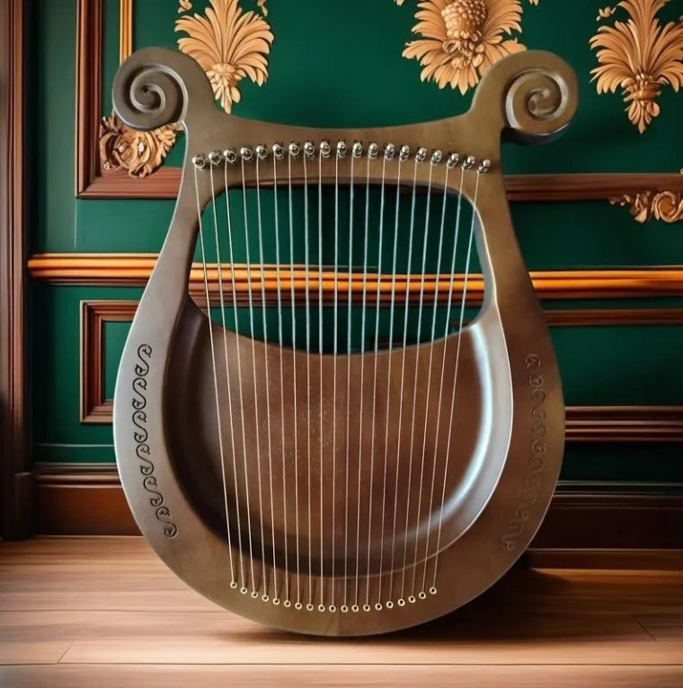 16弦ライア琴小ハープ☆西洋古典詩琴☆コンパクト☆音楽初心者向けです拍卖