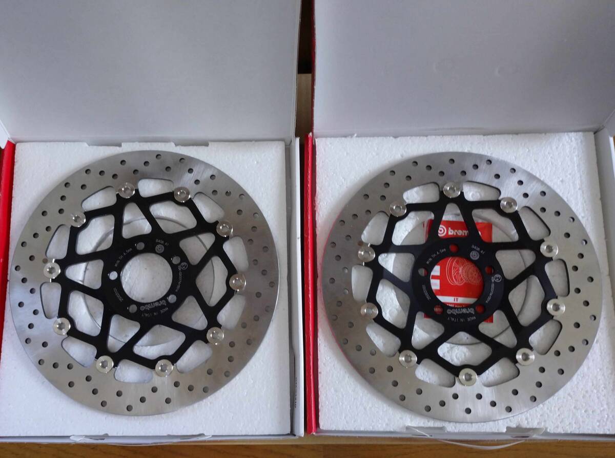 brembo ディスクローター ZZR1100D型 ZX12R等に 2枚セット 320mm 新品 ブレンボ拍卖