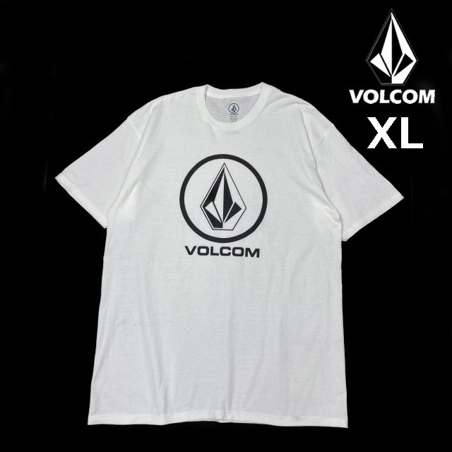 売切り【正規新品】VOLCOM ボルコム◆半袖 Tシャツ スケート サーフ ストーンロゴ 男女兼用(XL)白 250617-B拍卖