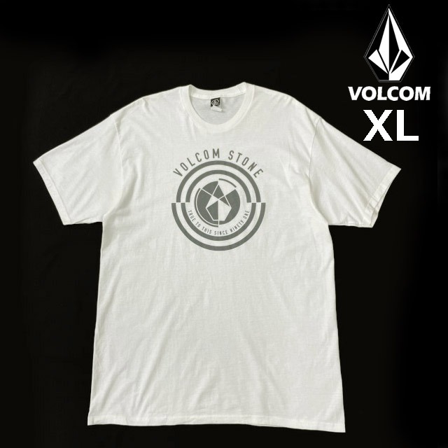 売切り【正規新品】VOLCOM ボルコム◆半袖 Tシャツ スケート サーフ ストーンロゴ 男女兼用(XL)白 250617-B拍卖