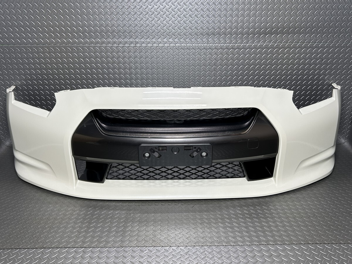 R35 GT-R 前期 純正 フロントバンパー パール白/QAB/ブリリアントホワイトパール 62022-JF00H (24020031)拍卖