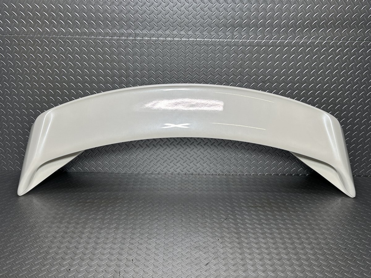 R35 GT-R 中期 純正 リアスポイラー ウイング 白/QAB/ブリリアントホワイトパール (24020052)拍卖