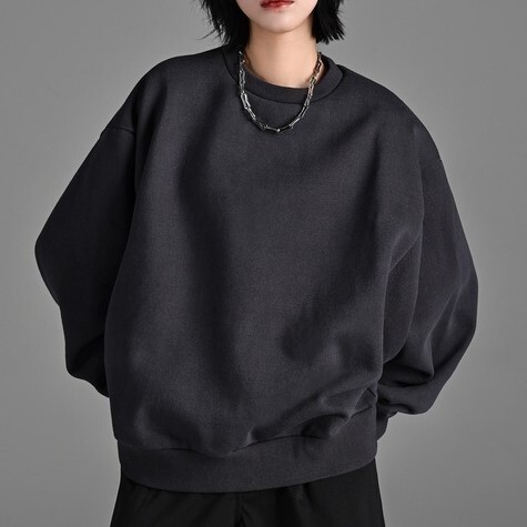 ●ADRER/アドラー/super heavy weight dolman sweat/スーパーヘビーウェイト ドルマンスウェット/チャコール/オーバーサイズ/肉厚/ゆったり拍卖