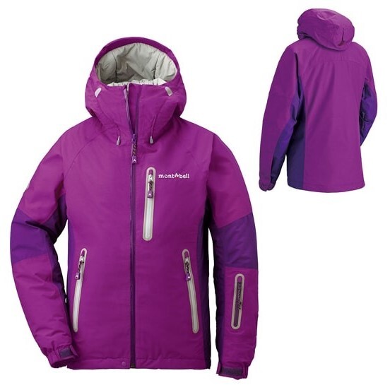 mont-bell/モンベル/パウダーライトパーカ/中綿ジップアップフーデッドジャケット/1102455/パープル/スノーガード付き/止水ファスナー拍卖