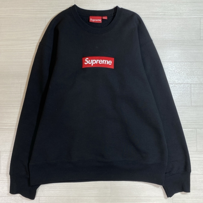 Supreme/シュプリーム/22FW/Box Logo Crewneck Sweatshirt/ボックスロゴ クルーネックスウェットシャツ/ブラック/WOOSTERタグ/M拍卖
