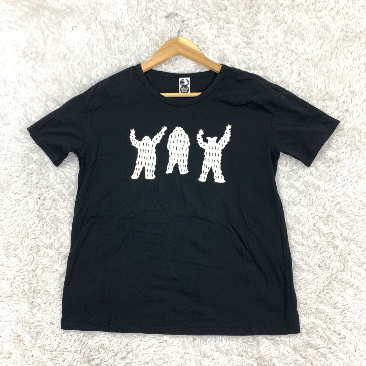 Plainless プレインレス 半袖Tシャツ 半袖トップス 半袖シャツ 黒 ブラック コットン 3 YA9829拍卖