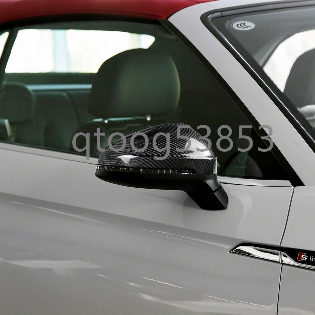 AUDI アウディA4 A4L B9 S4 B9 RS4 B9 A5 S5 RS5 B9 カーボン製 交換式 ミラーカバー アシスト機能付く 左右セット拍卖