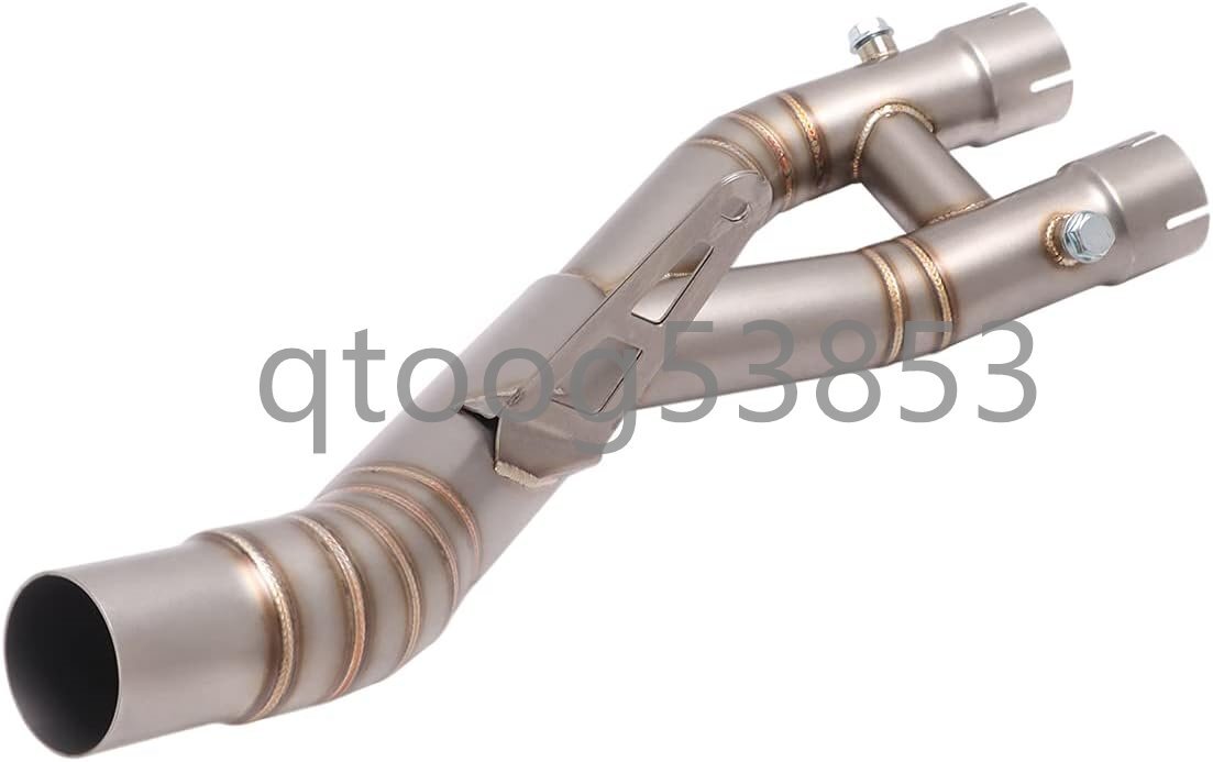 エキゾーストパイプ 中間パイプ MT-10 R1 2015-2021年 純正マフラーに適合します ステンレス製拍卖