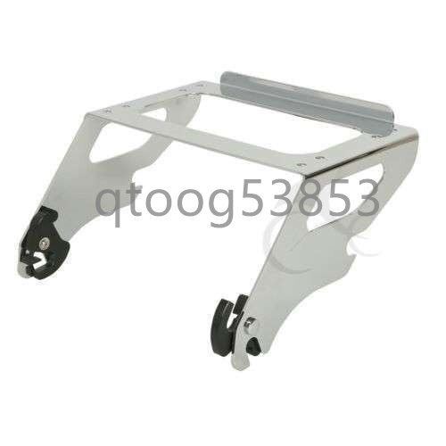 ハーレーツーリングロードキングストリートグライド用取り外し可能ソロツアーパックマウントラックFLHX FLHR EF Chrome拍卖