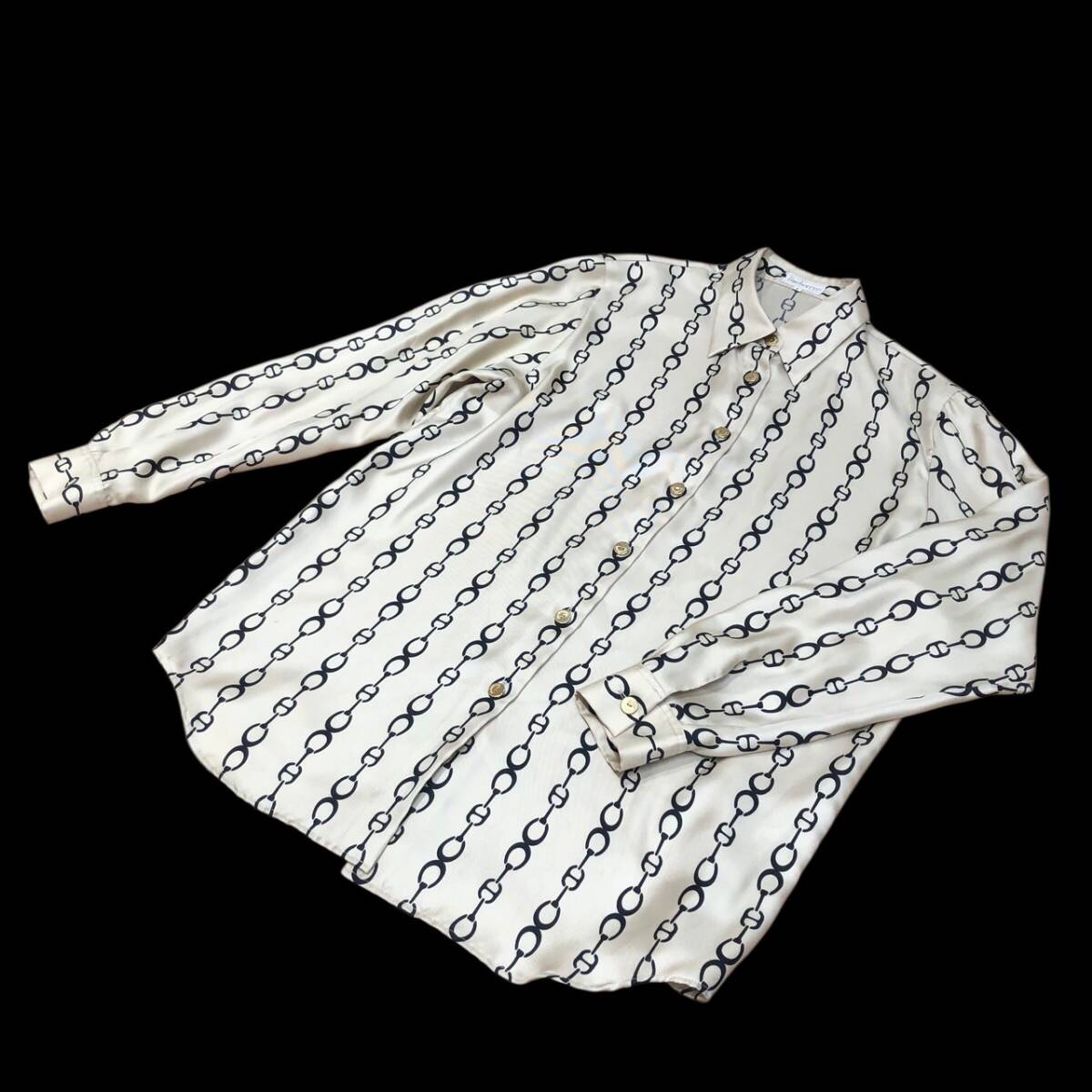 BURBERRY バーバリー バーバリーズ シャツ 長袖 トップス サイズ9 シャンパンゴールド系 ※ボタン1か所縫い直し拍卖