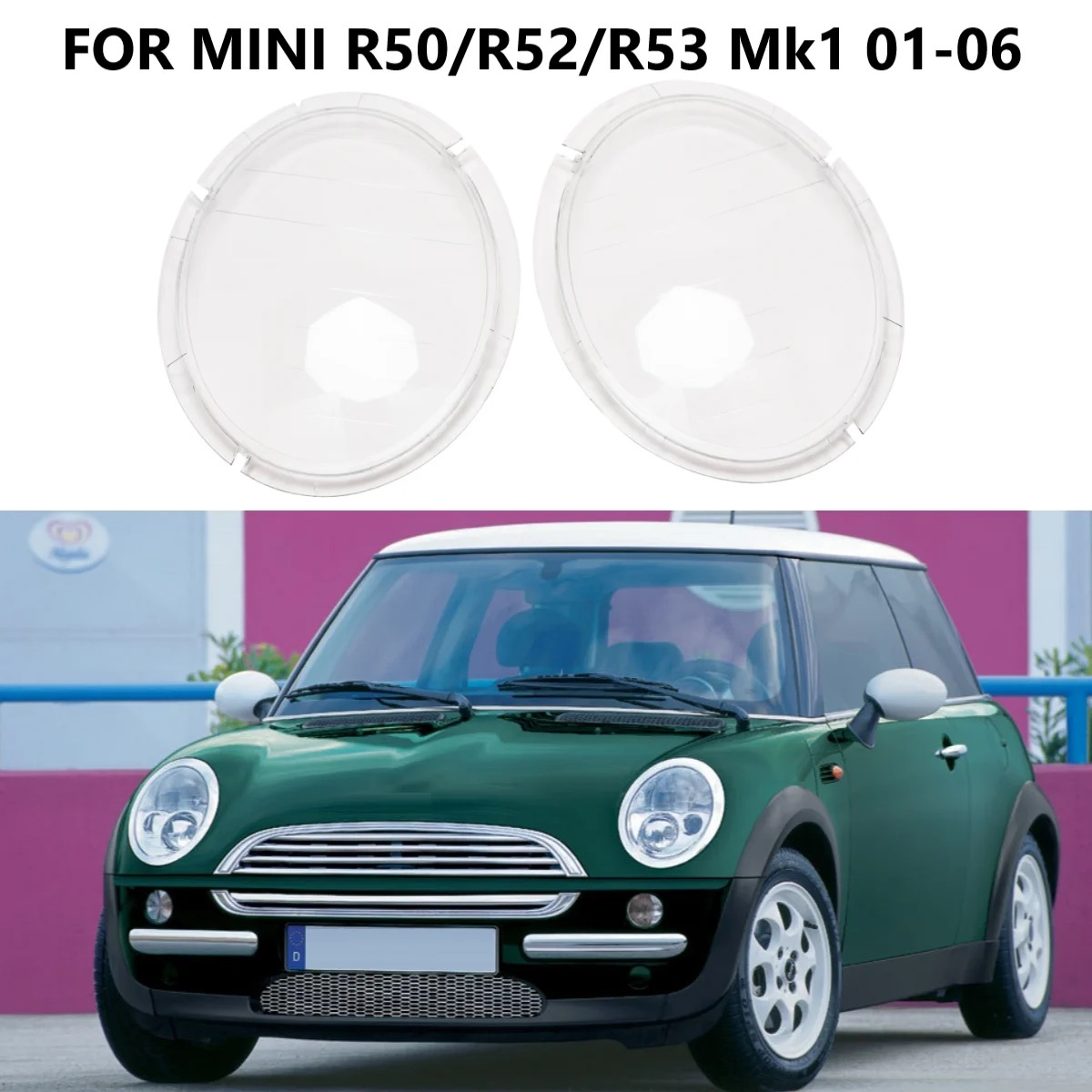ヘッドライト 交換用レンズ Cooper クーパー R50 MK1 2002-2007年式 R50/R52/R53 63126911701 63127198731拍卖