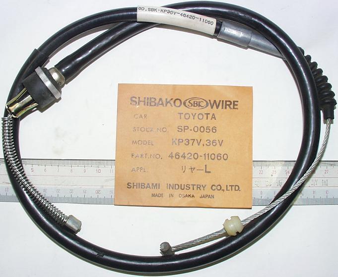 トヨタ 旧車 パブリカバンKP36V KP37V ブレーキワイヤー(ケーブル) リア左 未使用日本製 46420-11060拍卖
