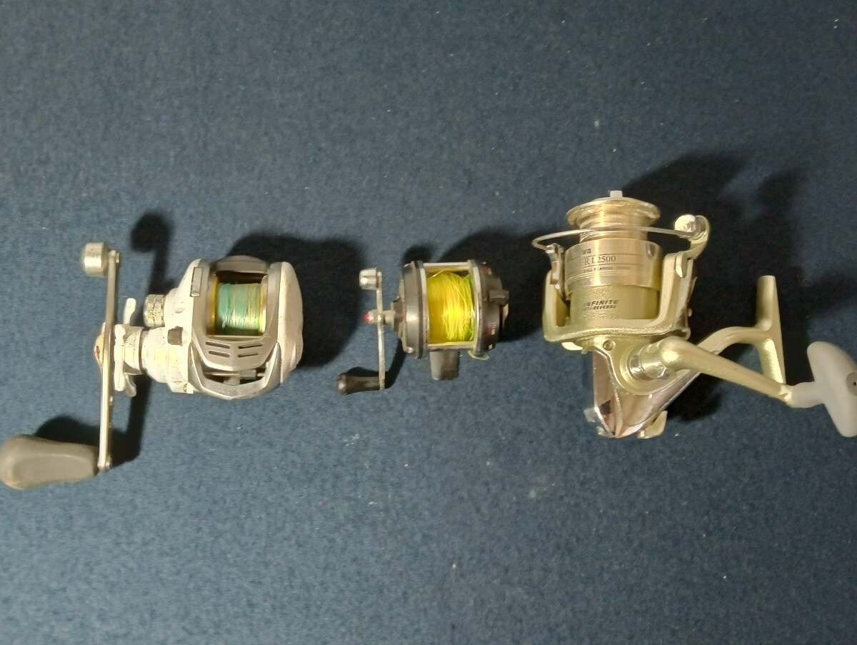 A259 ダイワ Daiwa リールまとめ売り スピニングリール L2500 Sporza150R CORONETST-10RL 釣り具拍卖