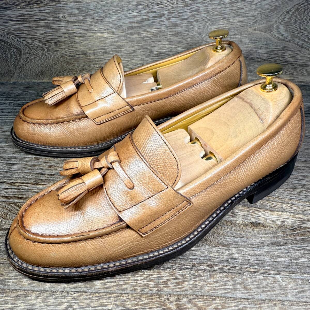 ◆REGAL◆リーガル 25.0cm(表記25)タッセルローファー 茶色 ブラウン メンズ 革靴 靴 レザー 中古 宅急便 即決拍卖