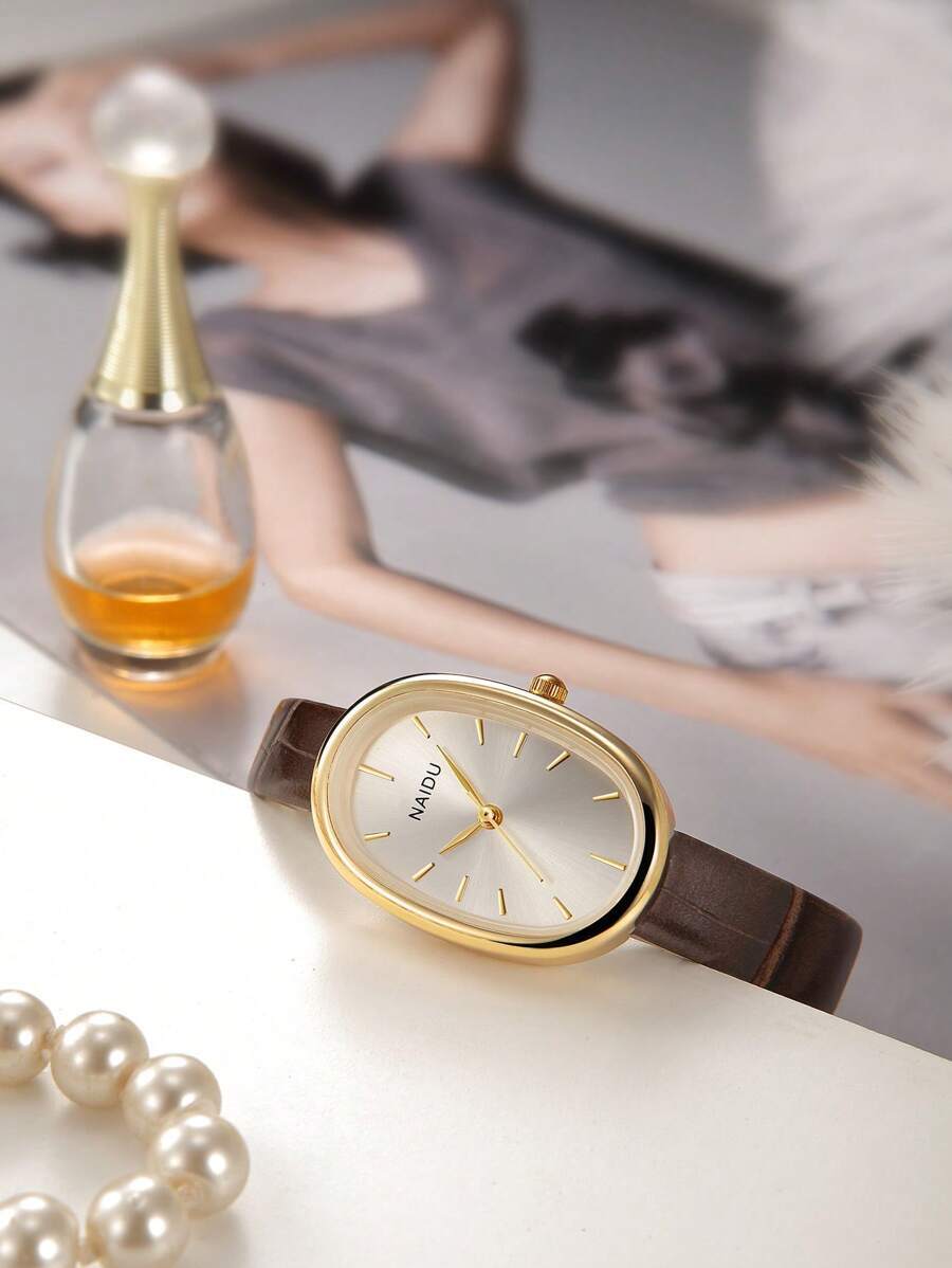 腕時計 レディース クォーツ 1個 レディース ヴィンテージ シンプル ファッション レザーベルト クォーツ時計、デイリー使いに適拍卖