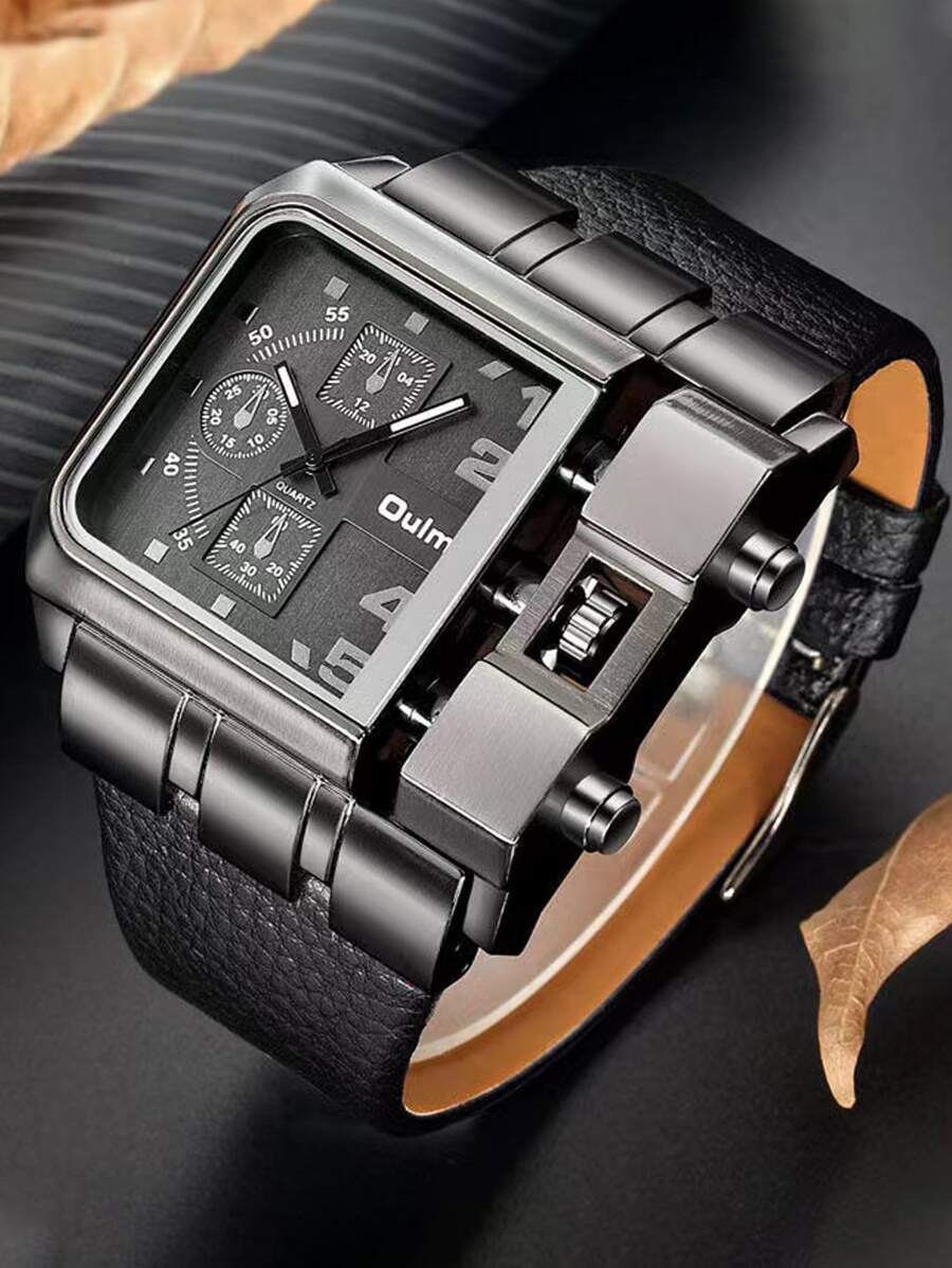 腕時計 メンズ クォーツ ファッショナブルな メンズ オーバーサイズダイヤル クォーツ 腕時計、パーソナライズされたスタイリッシュ拍卖