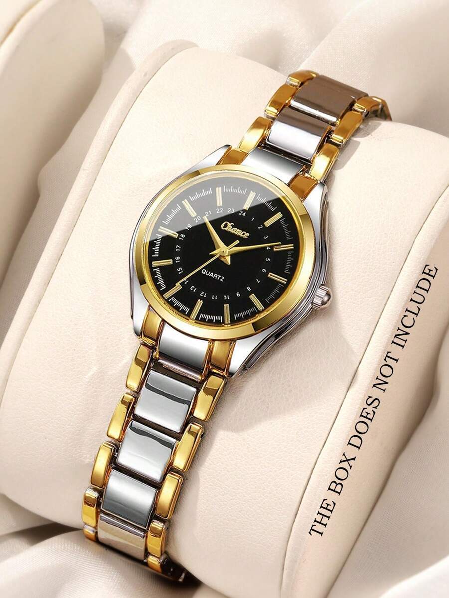 腕時計 レディース クォーツ 1個 ファッショナブルなカジュアル レディース腕時計、多用途なラウンドフェイス、カジュアルコンパクト拍卖