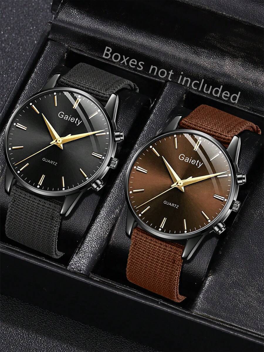 腕時計 メンズ クォーツ メンズウォッチ2セット ファッション シンプルスタイル クォーツ時計 日常の服装合わせや休日のギフトに適拍卖