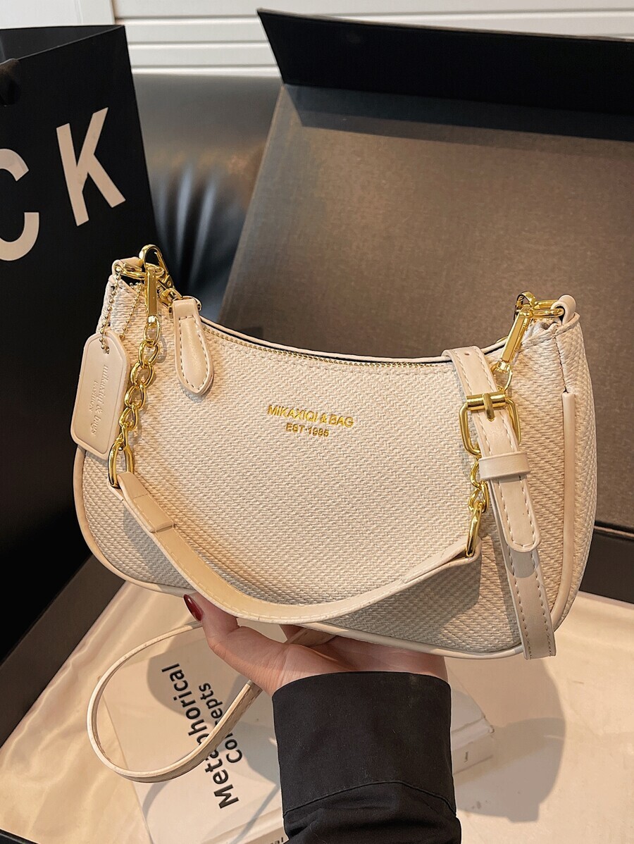 バッグ レディース ショルダーバッグ 新作ファッション クラシック 多機能PU防水素材ロゴ柄ショルダーバッグ、プリントデザイン メ拍卖