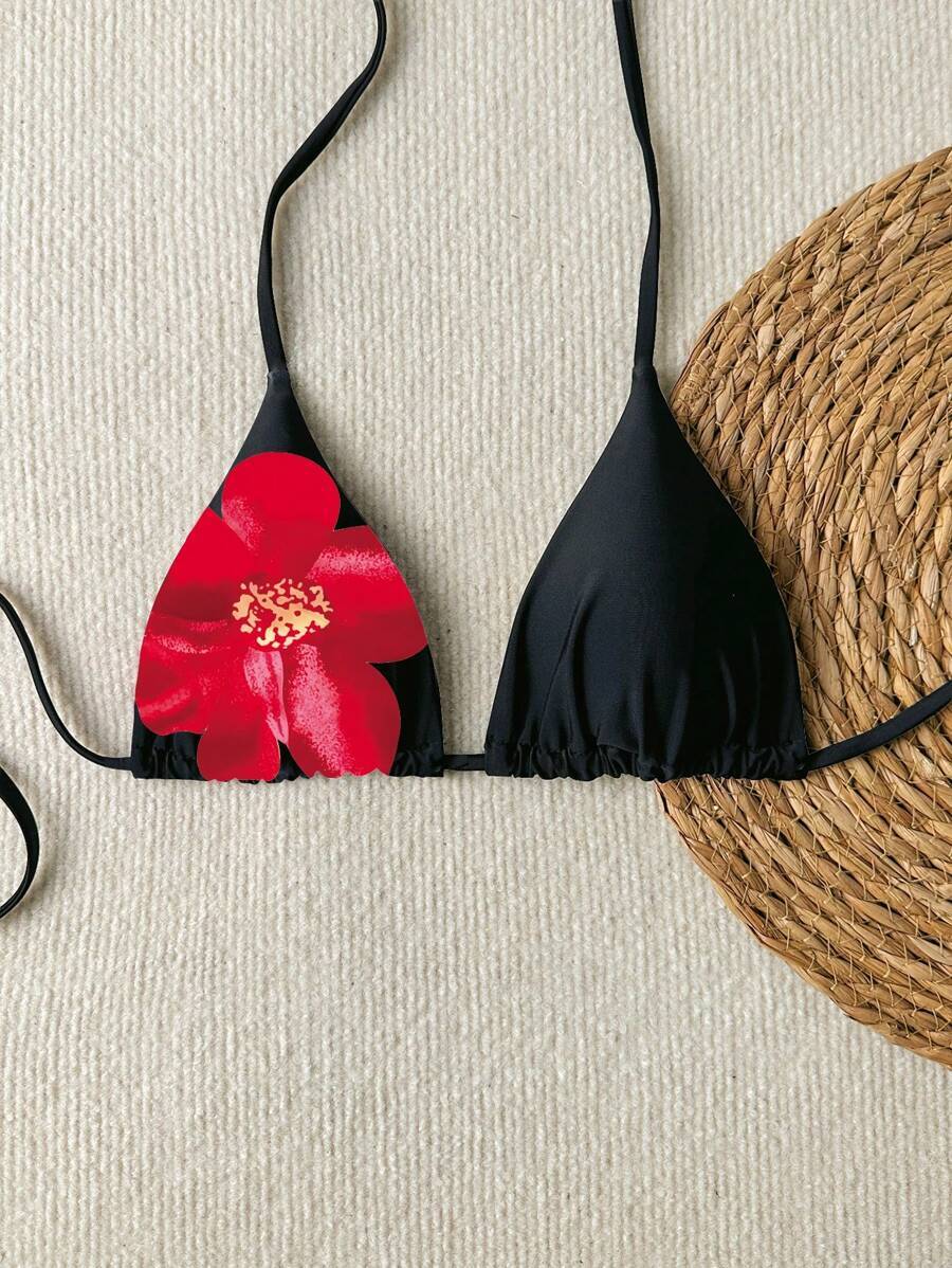 レディース 水着 トップス 女性用 花柄セクシー スプリングブレークスタイル ビキニトップ 夏用拍卖