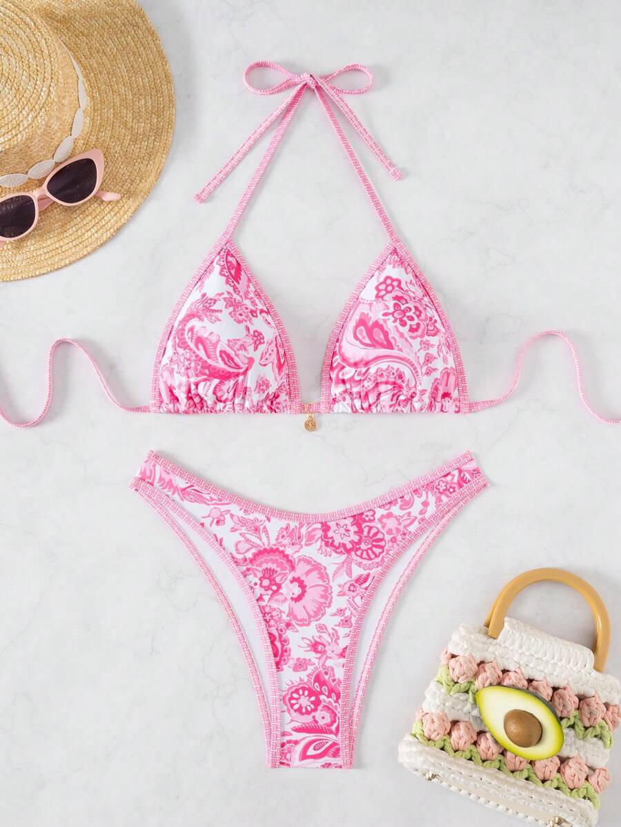 レディース 水着 ビキニセット ホリデー ビーチ ペイズリー柄 ビキニセット拍卖