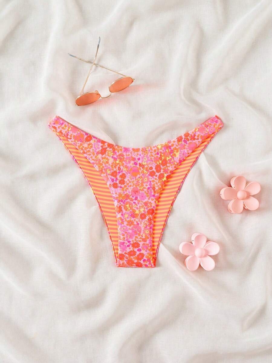 レディース 水着 ボトムス 1枚 レディース ランダムプリント キュートな夏用ビキニ拍卖