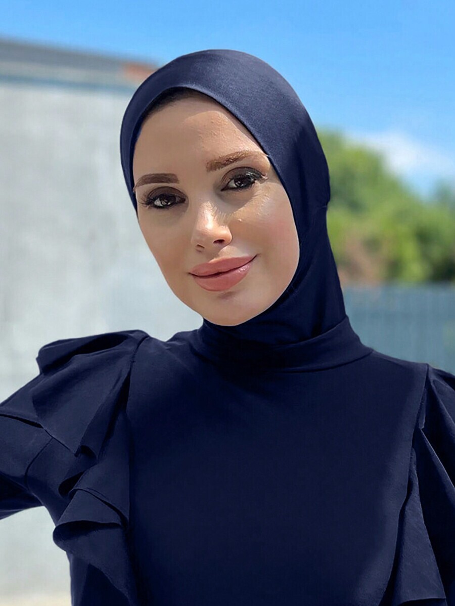 アクセサリー レディース スカーフ 1個 レディース スイミングキャップ 優雅なソリッドカラーポリエステル ヘッドスカーフ、夏用拍卖