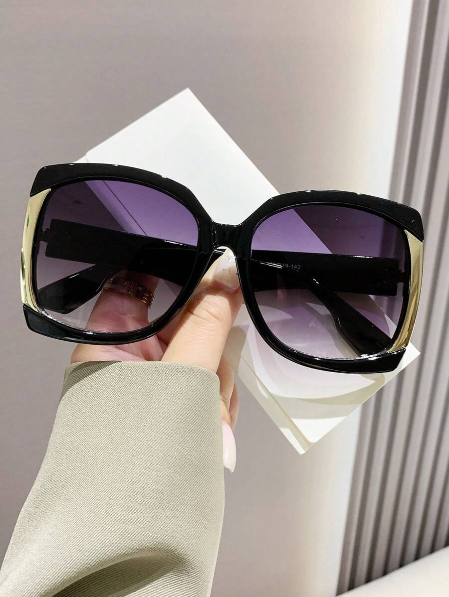 アクセサリー レディース アイアクセサリー 1個 レディース オーバーサイズ スクエアフレーム ファッショングラス Y2Kスタイル拍卖